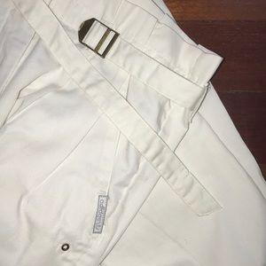 Vintage 70’s Adidas paper bag waist pants belt